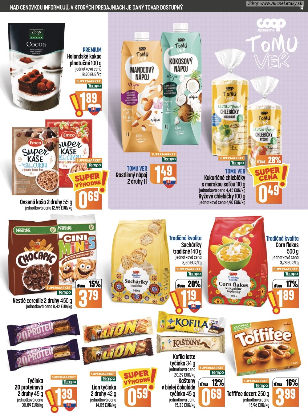Leták COOP Jednota - strana 19