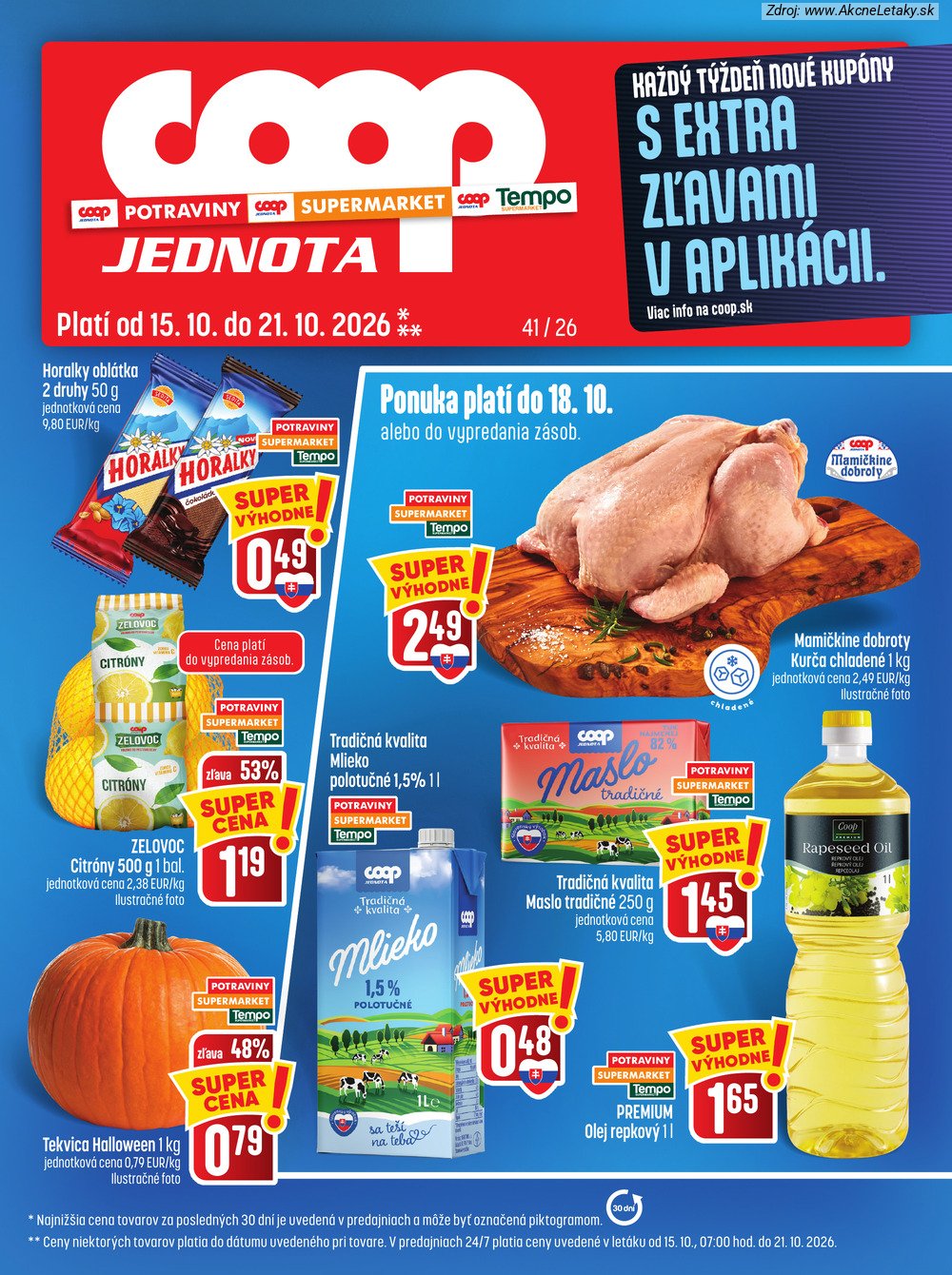Leták COOP Jednota - strana 1