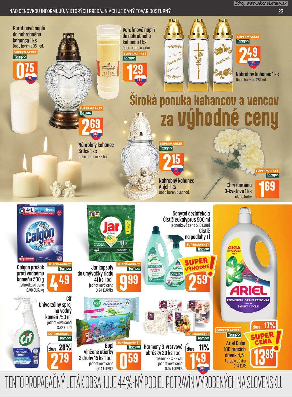 Leták COOP Jednota (15. 10. - 21. 10. 2026) - strana 23 z 28