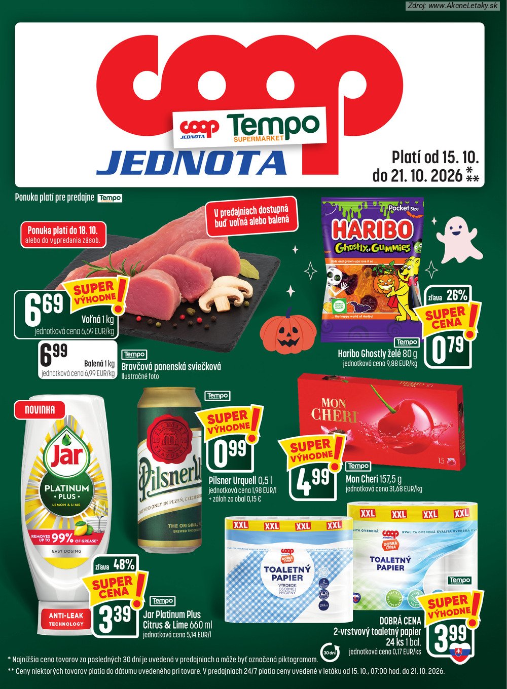 Leták COOP Jednota (15. 10. - 21. 10. 2026) - strana 25 z 28