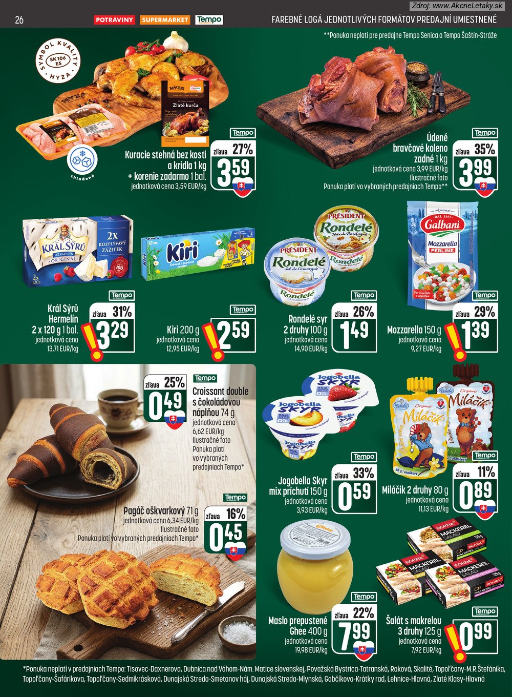 Leták COOP Jednota (15. 10. - 21. 10. 2026) - strana 26 z 28