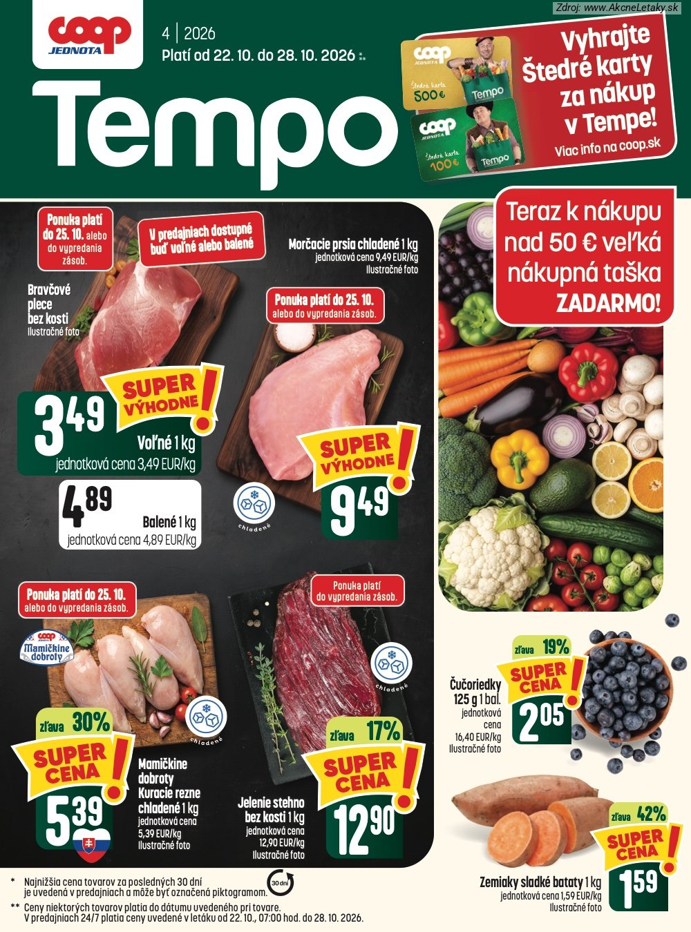 Leták COOP Jednota - strana 1