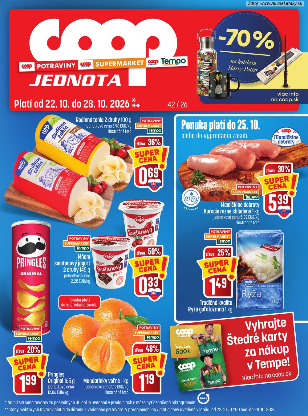 Leták COOP Jednota - strana 1