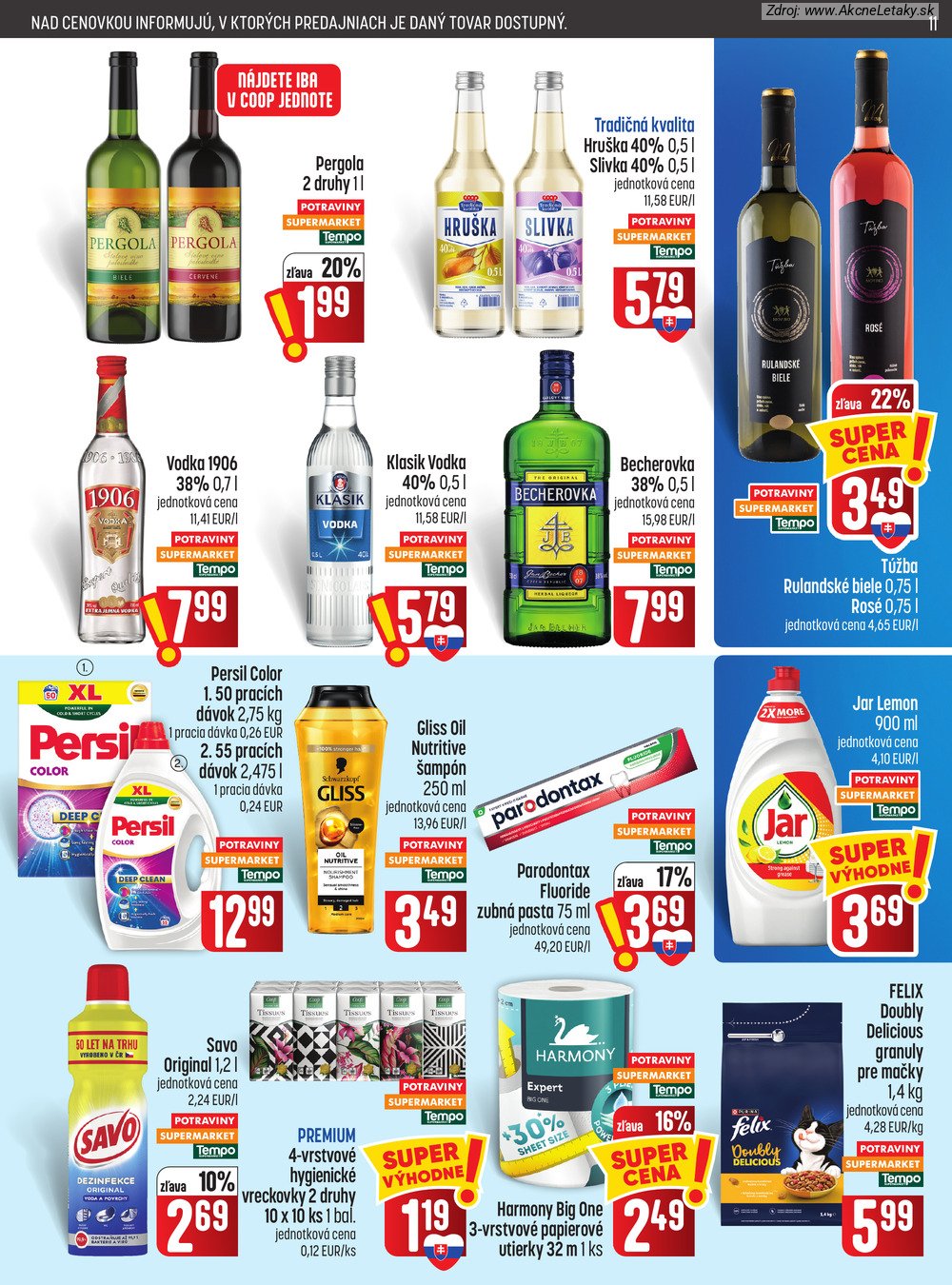 Leták COOP Jednota (22. 10. - 28. 10. 2026) - strana 11 z 29