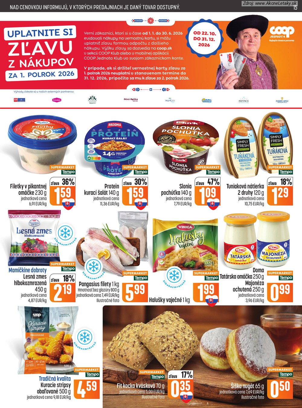 Leták COOP Jednota (22. 10. - 28. 10. 2026) - strana 15 z 29
