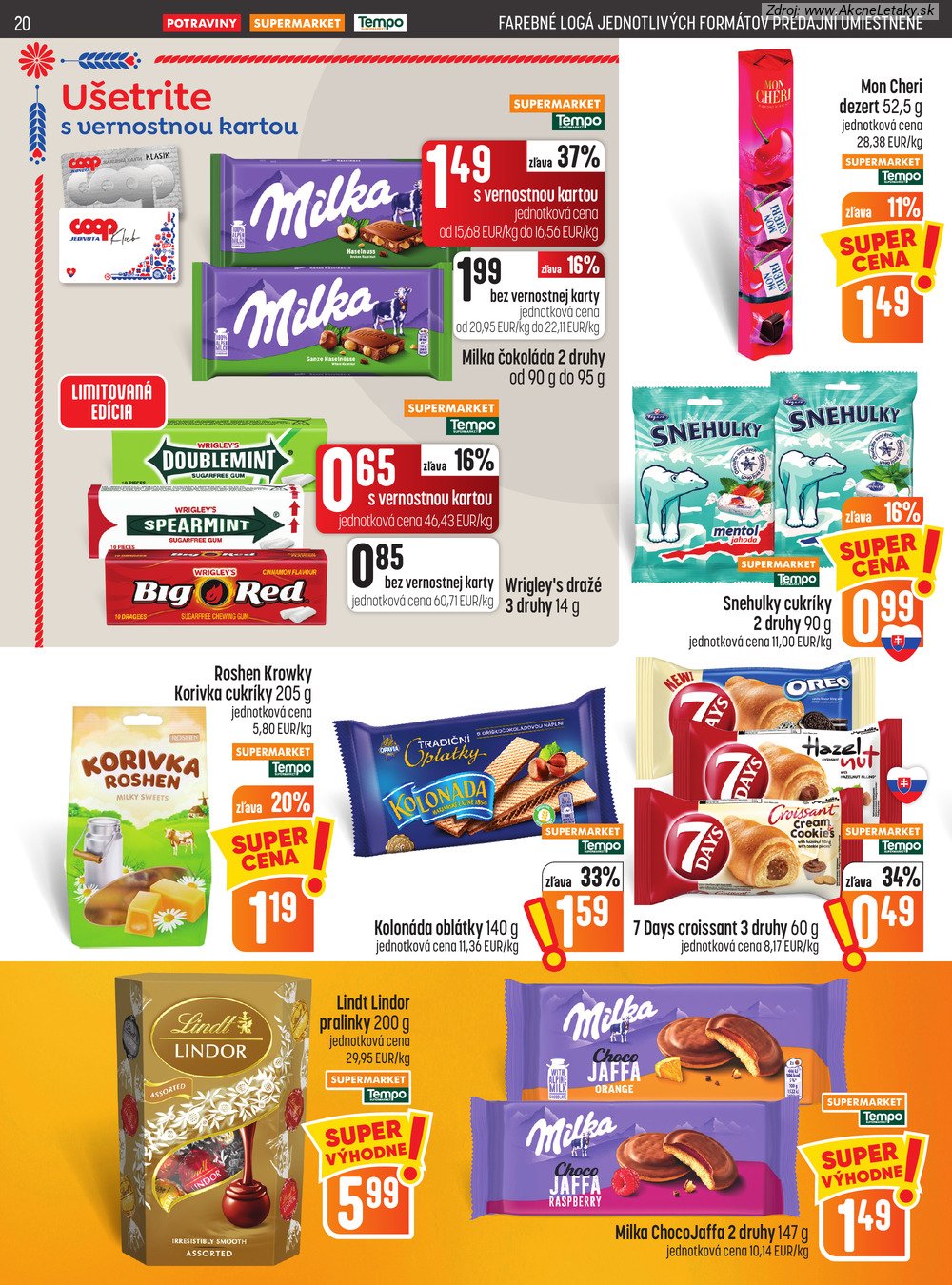 Leták COOP Jednota (22. 10. - 28. 10. 2026) - strana 20 z 29