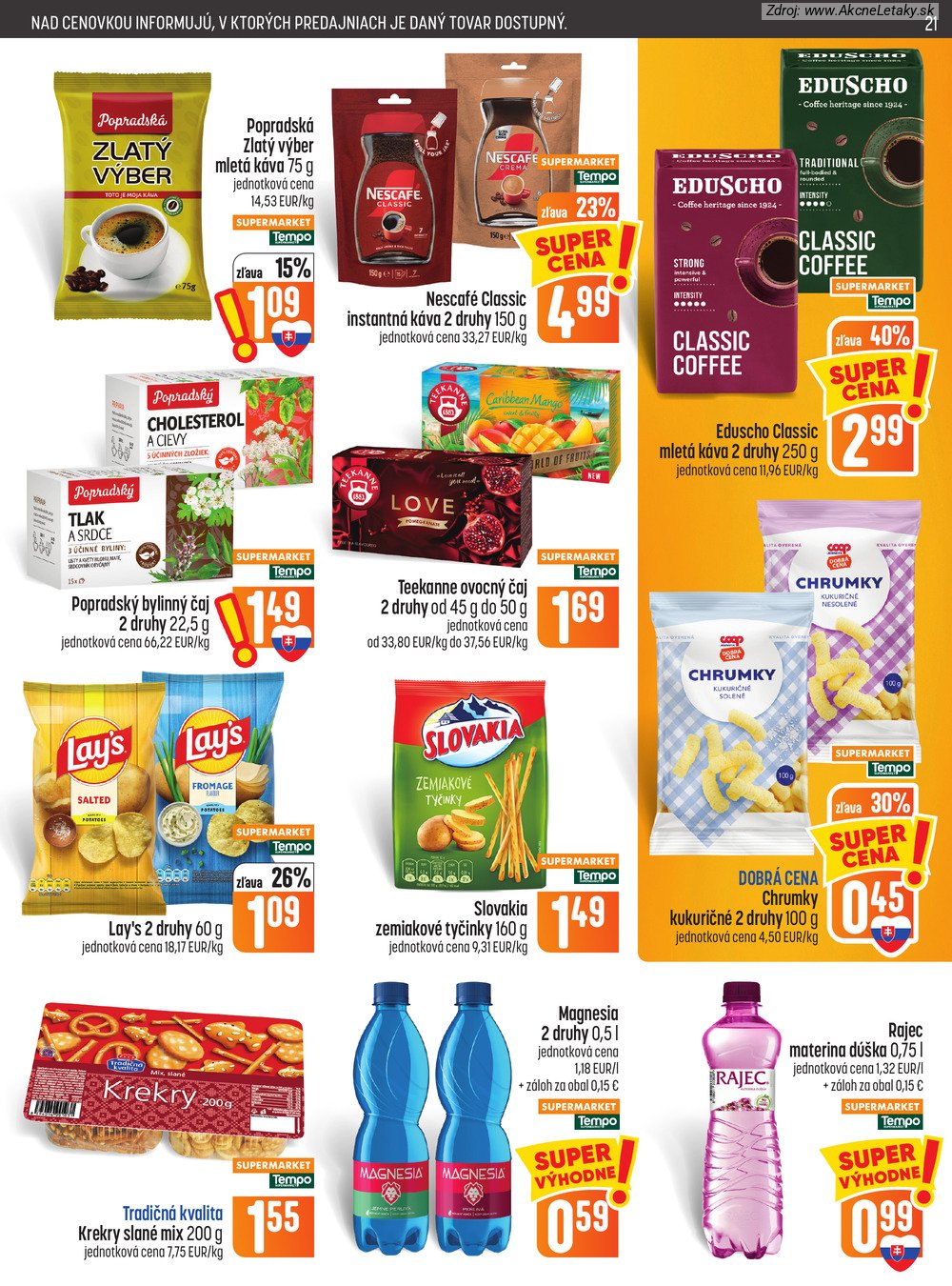 Leták COOP Jednota (22. 10. - 28. 10. 2026) - strana 21 z 29