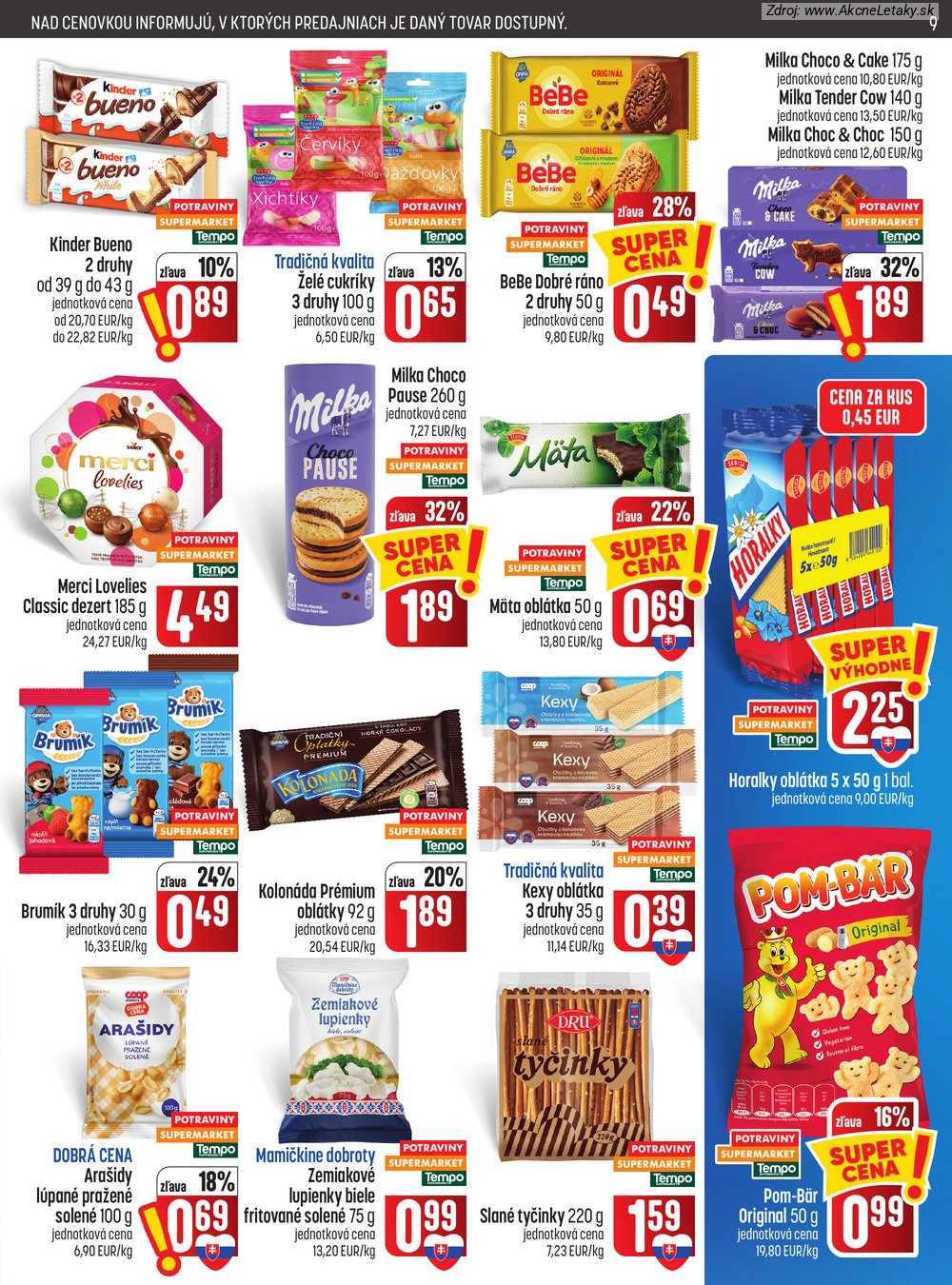 Leták COOP Jednota (22. 10. - 28. 10. 2026) - strana 9 z 29