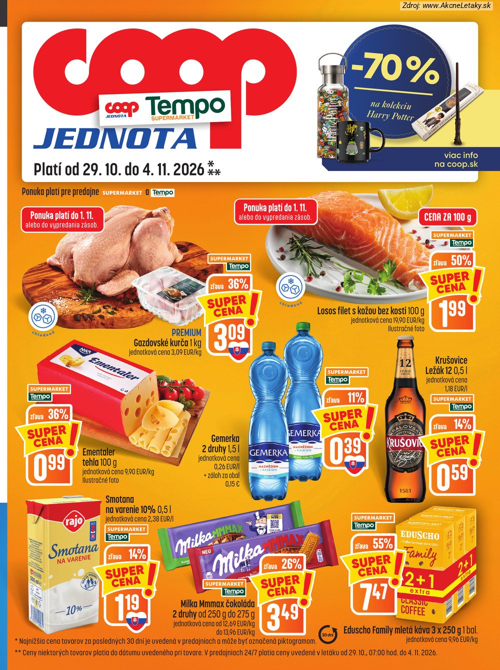 Leták COOP Jednota (29. 10. - 4. 11. 2026) - strana 13 z 28