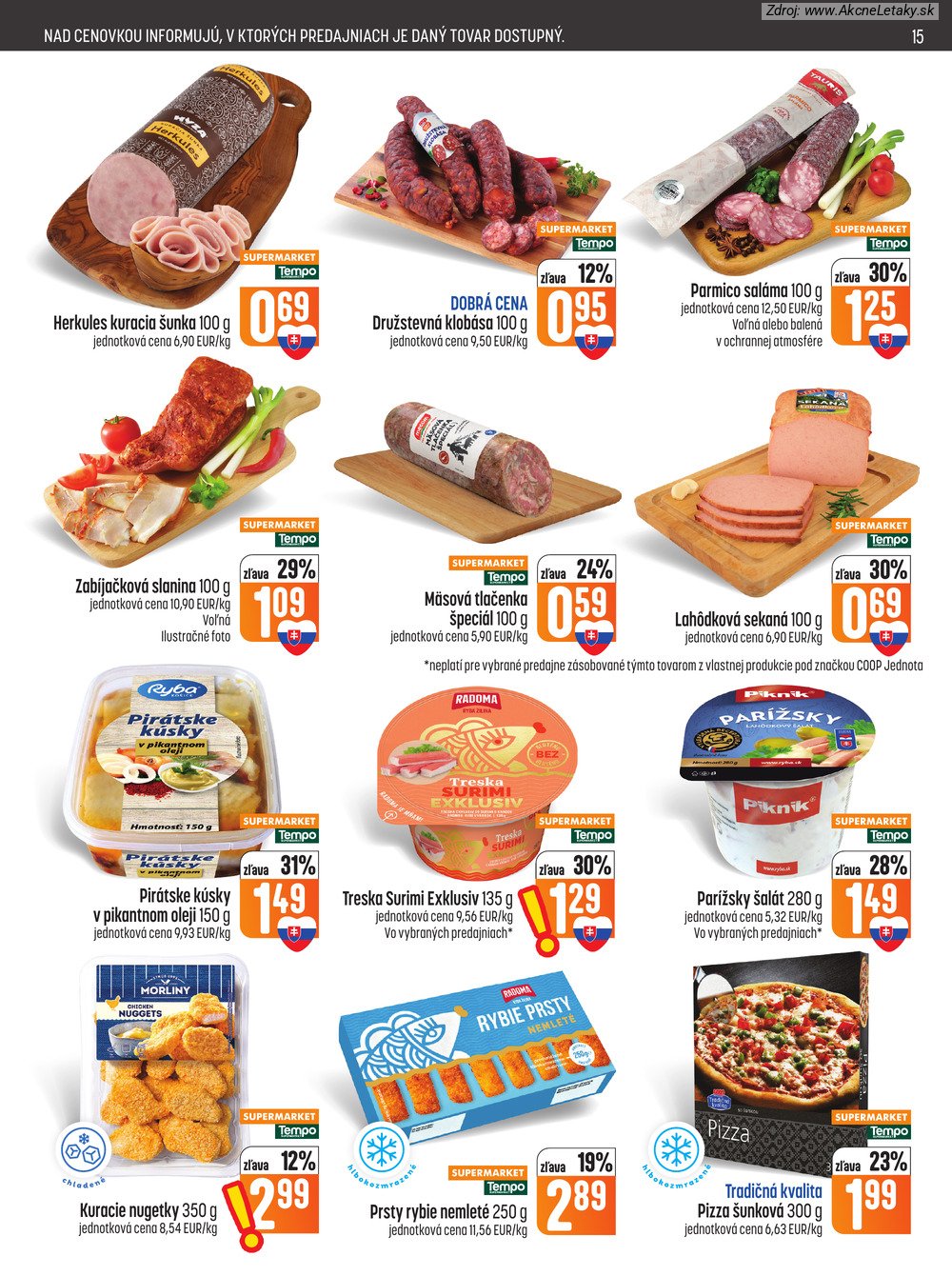 Leták COOP Jednota (29. 10. - 4. 11. 2026) - strana 15 z 28