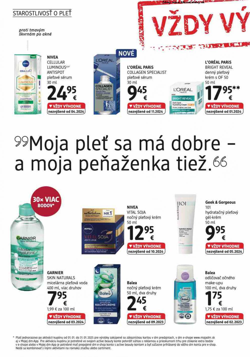 Leták dm drogerie (1. 1. - 31. 1. 2025) - strana 6 z 32