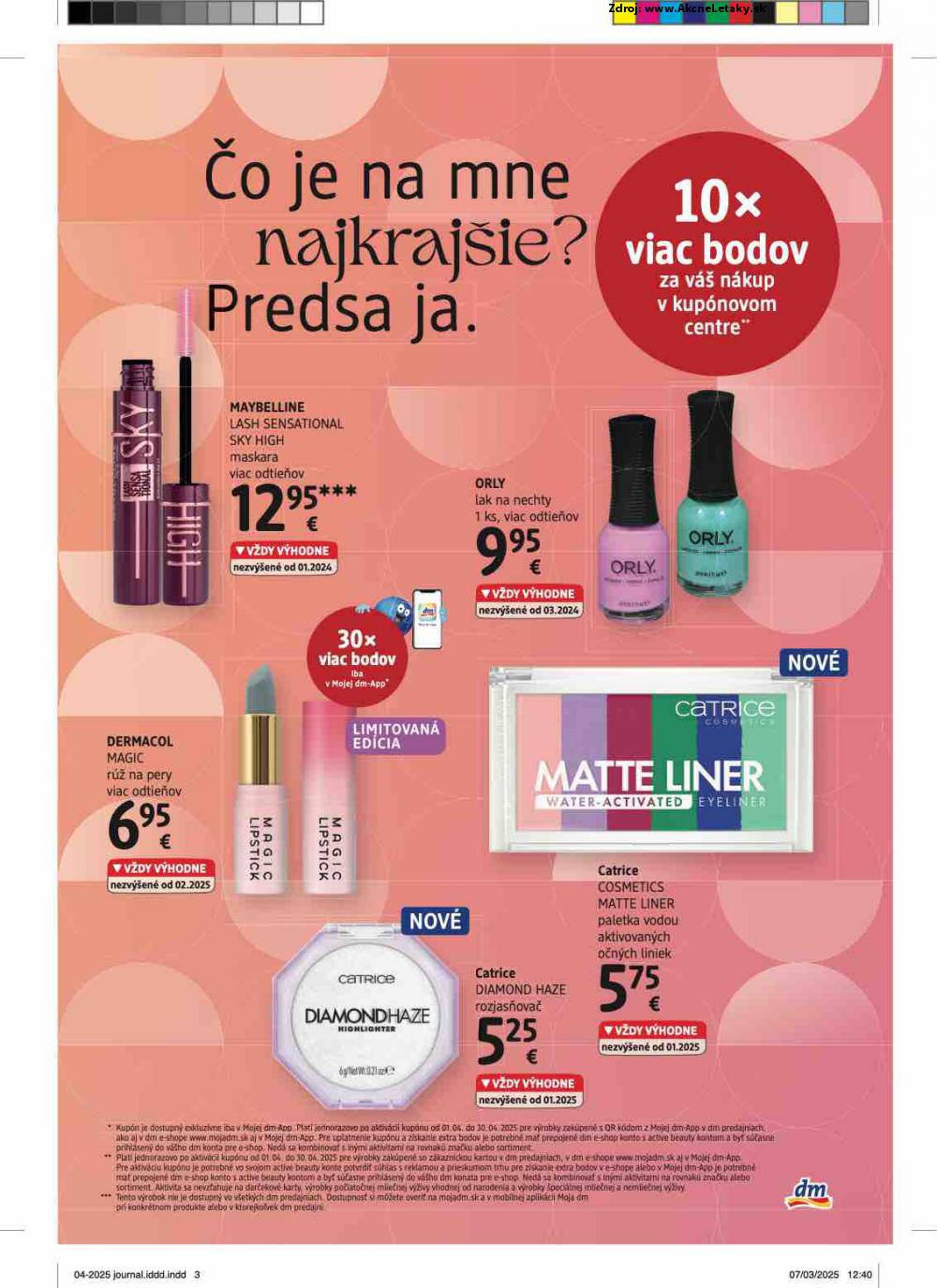 Leták dm drogerie (1. 4. - 30. 4. 2025) - strana 3 z 32