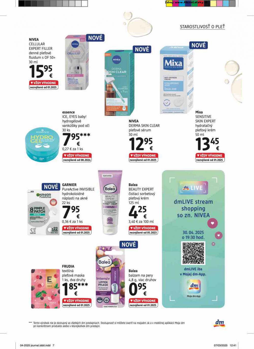 Leták dm drogerie (1. 4. - 30. 4. 2025) - strana 7 z 32