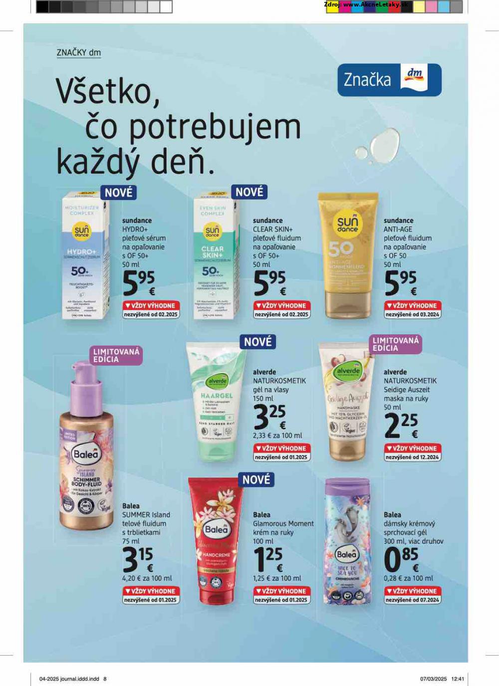 Leták dm drogerie (1. 4. - 30. 4. 2025) - strana 8 z 32