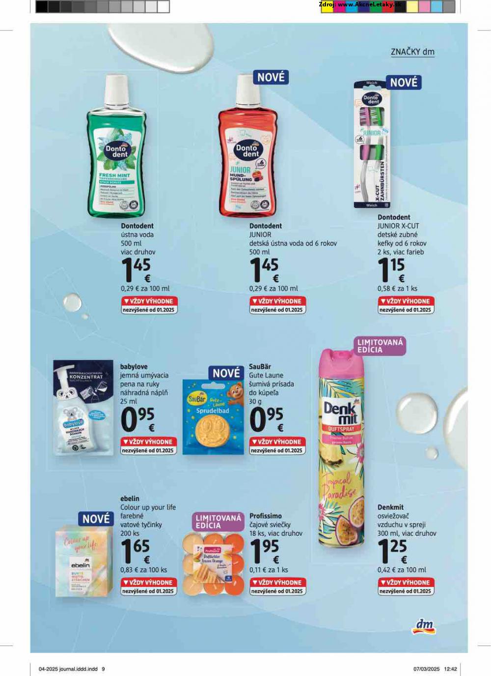 Leták dm drogerie (1. 4. - 30. 4. 2025) - strana 9 z 32