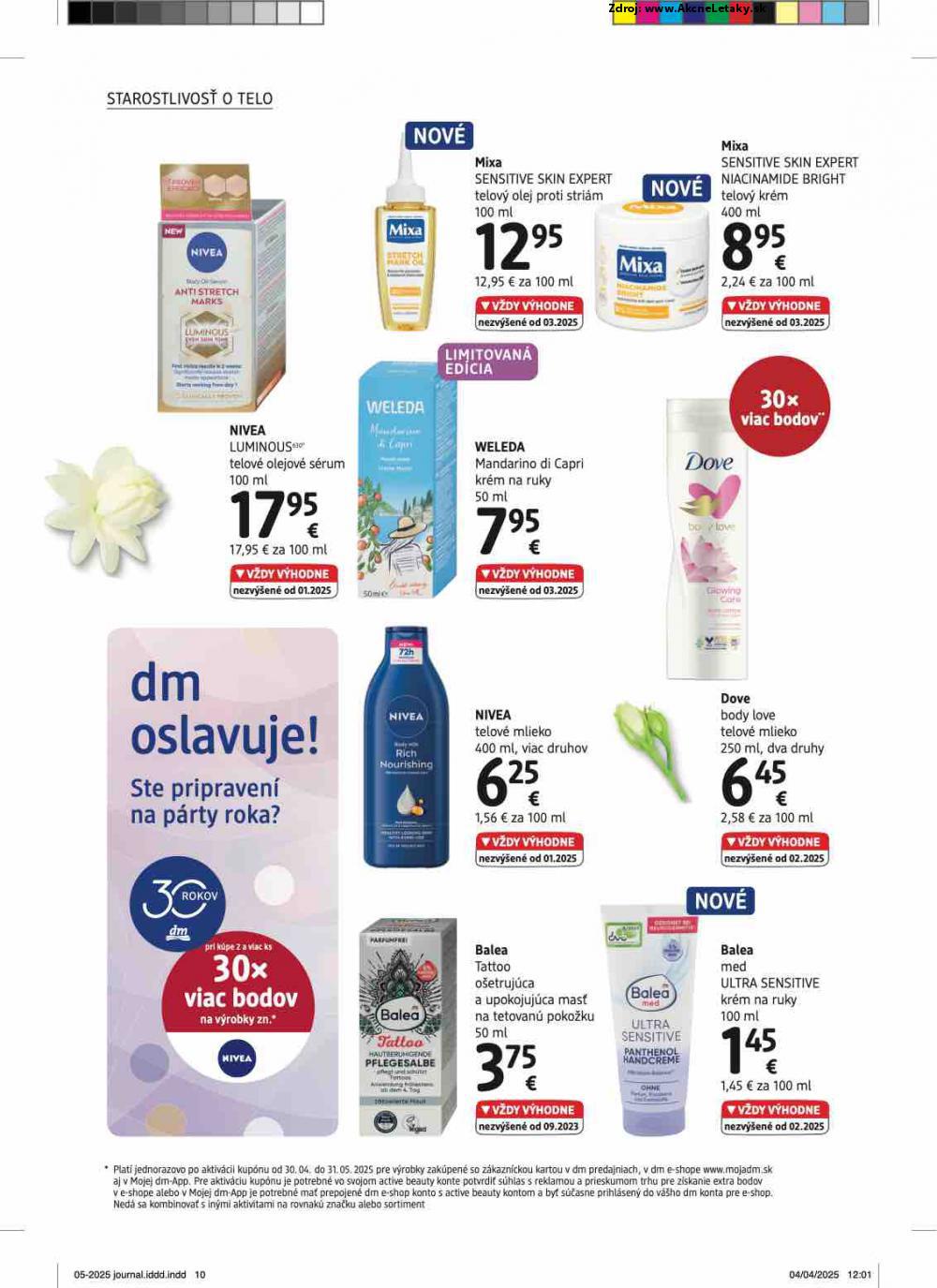 Leták dm drogerie (1. 5. - 31. 5. 2025) - strana 10 z 32