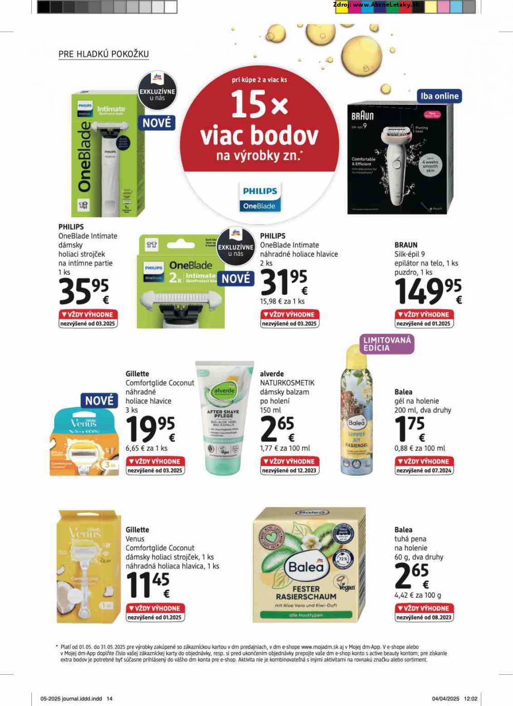 Leták dm drogerie (1. 5. - 31. 5. 2025) - strana 14 z 32