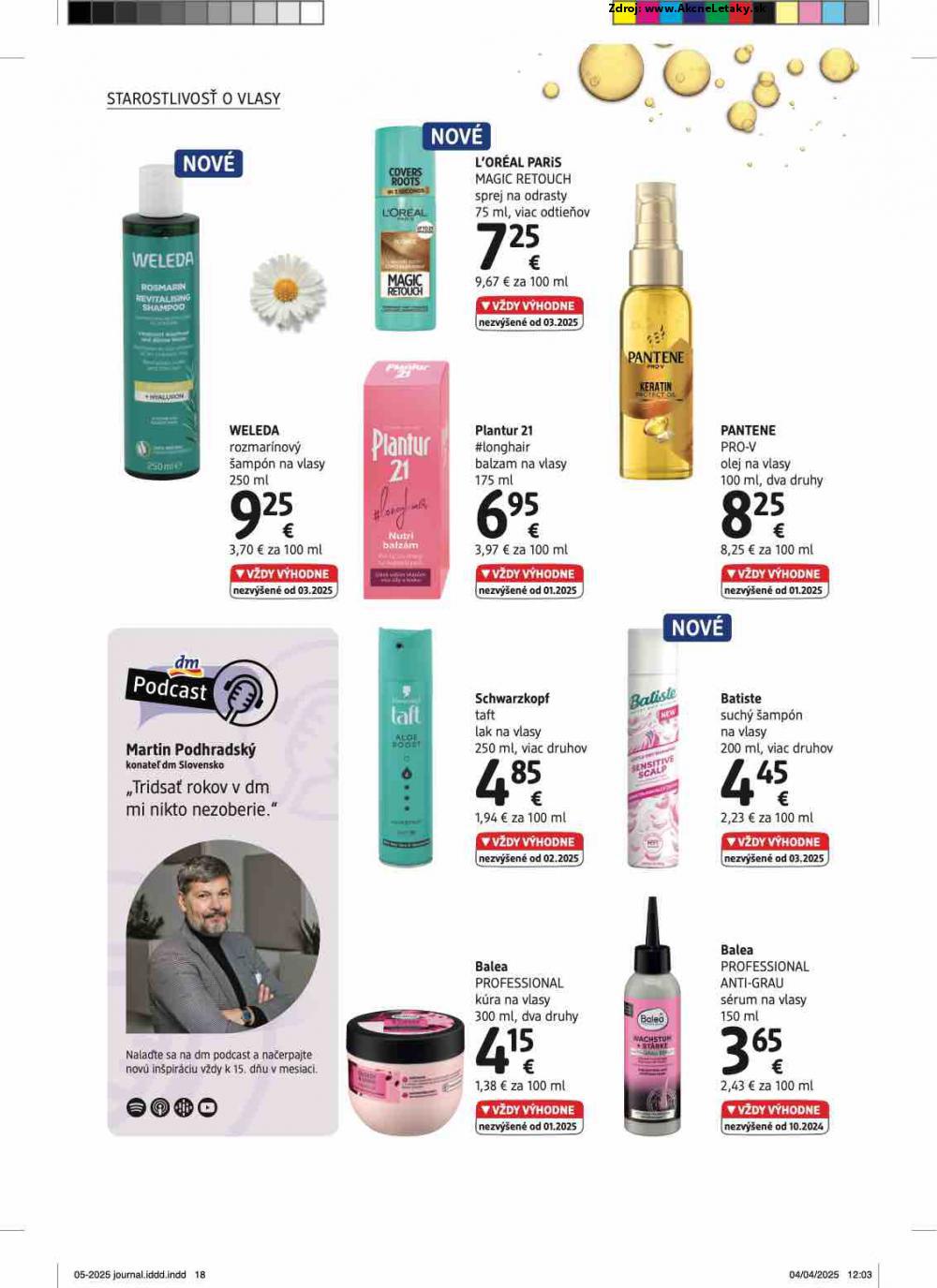 Leták dm drogerie (1. 5. - 31. 5. 2025) - strana 18 z 32