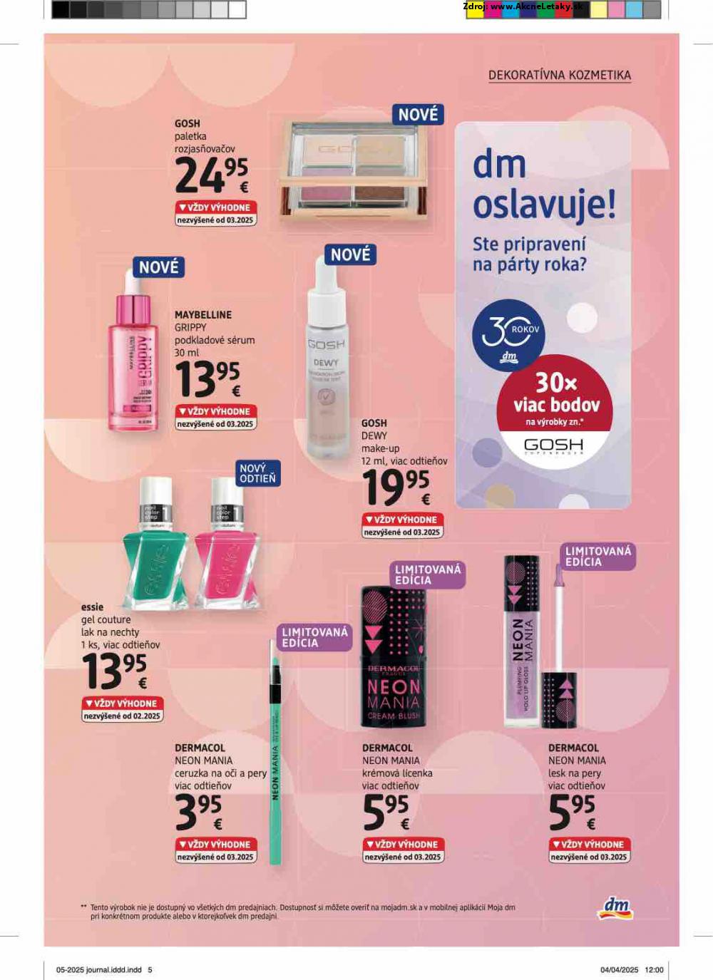 Leták dm drogerie (1. 5. - 31. 5. 2025) - strana 5 z 32