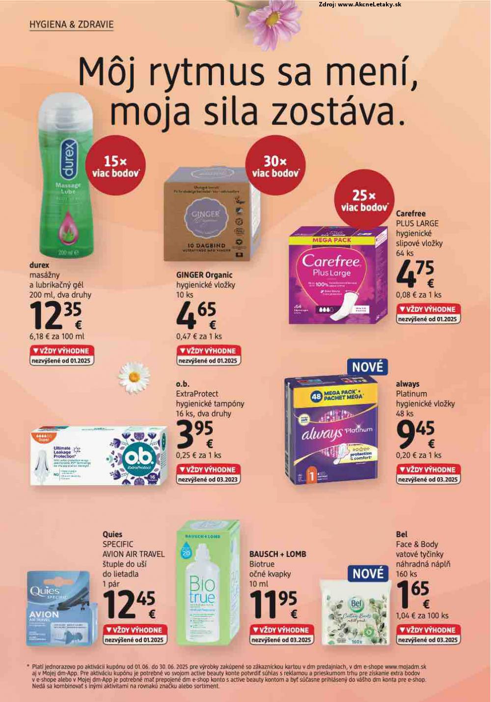Leták dm drogerie (1. 6. - 30. 6. 2025) - strana 4 z 32