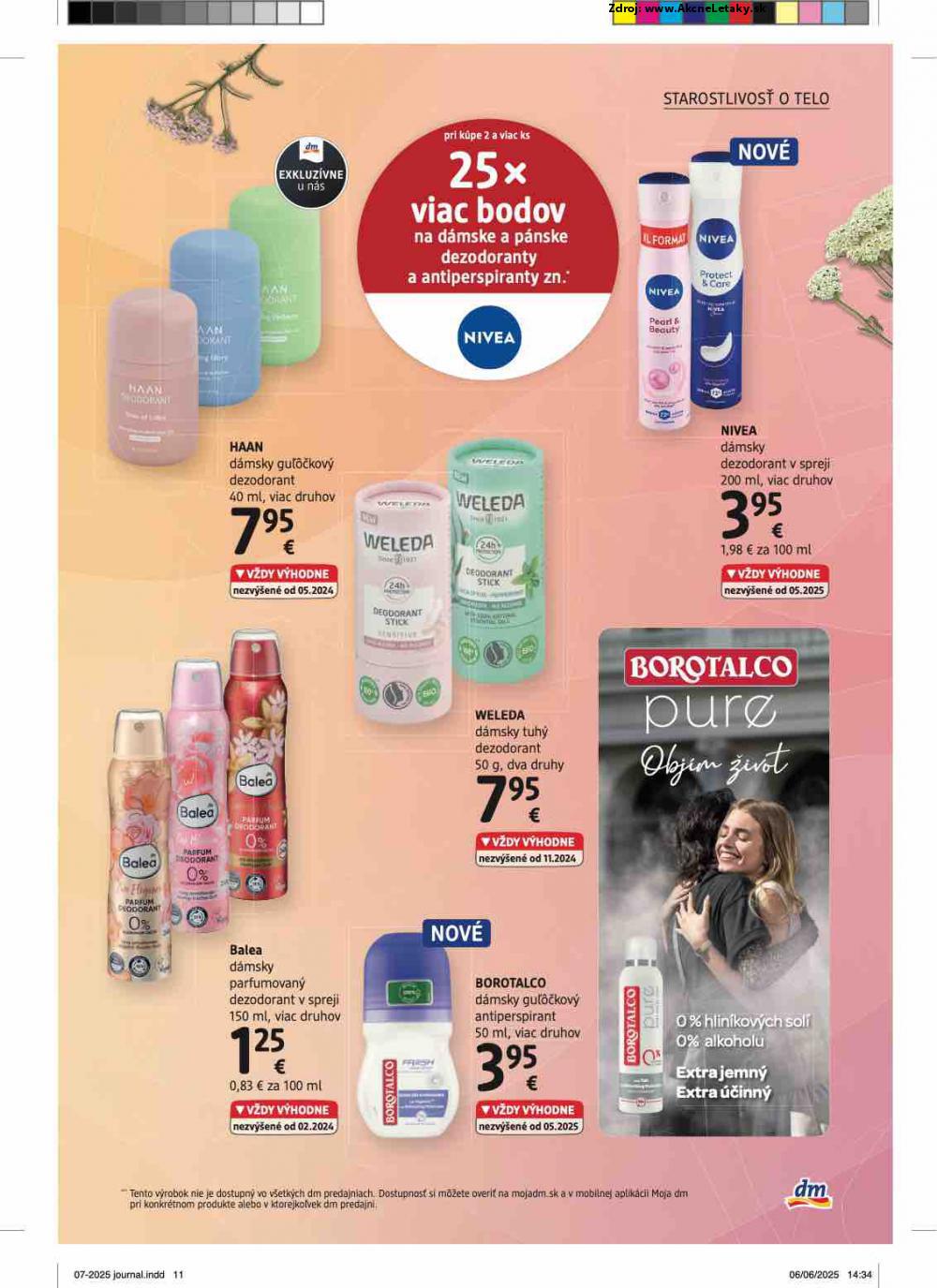 Leták dm drogerie (1. 7. - 31. 7. 2025) - strana 11 z 32