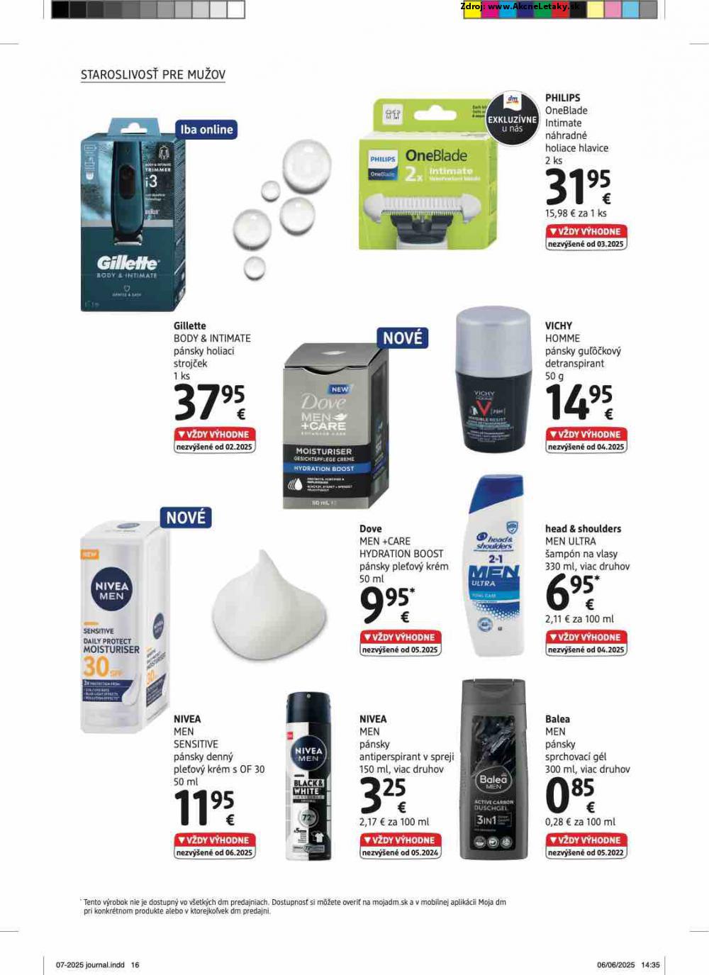 Leták dm drogerie (1. 7. - 31. 7. 2025) - strana 16 z 32