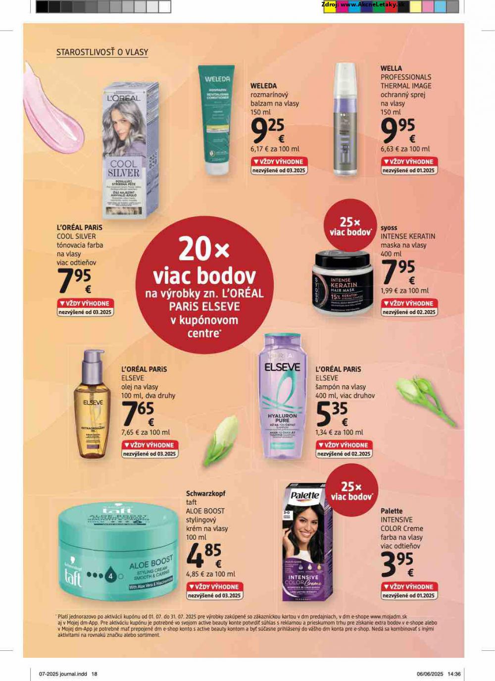 Leták dm drogerie (1. 7. - 31. 7. 2025) - strana 18 z 32