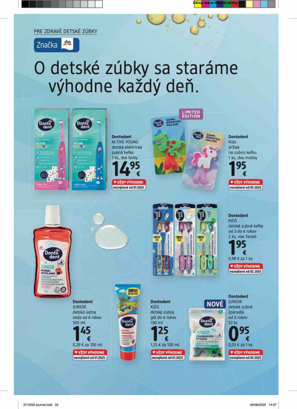 Leták dm drogerie (1. 7. - 31. 7. 2025) - strana 20 z 32