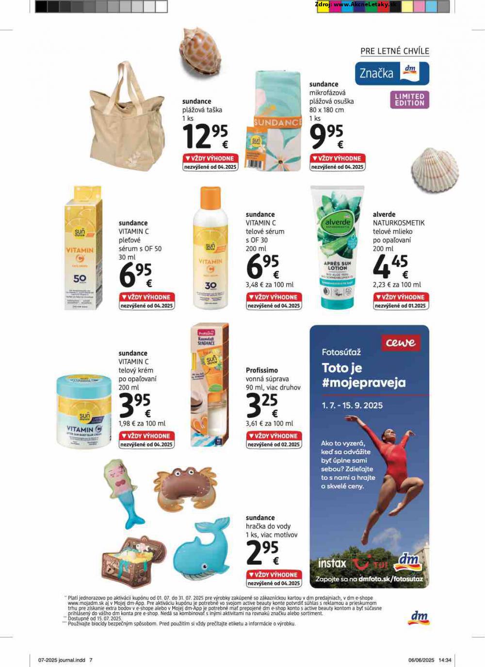 Leták dm drogerie (1. 7. - 31. 7. 2025) - strana 7 z 32