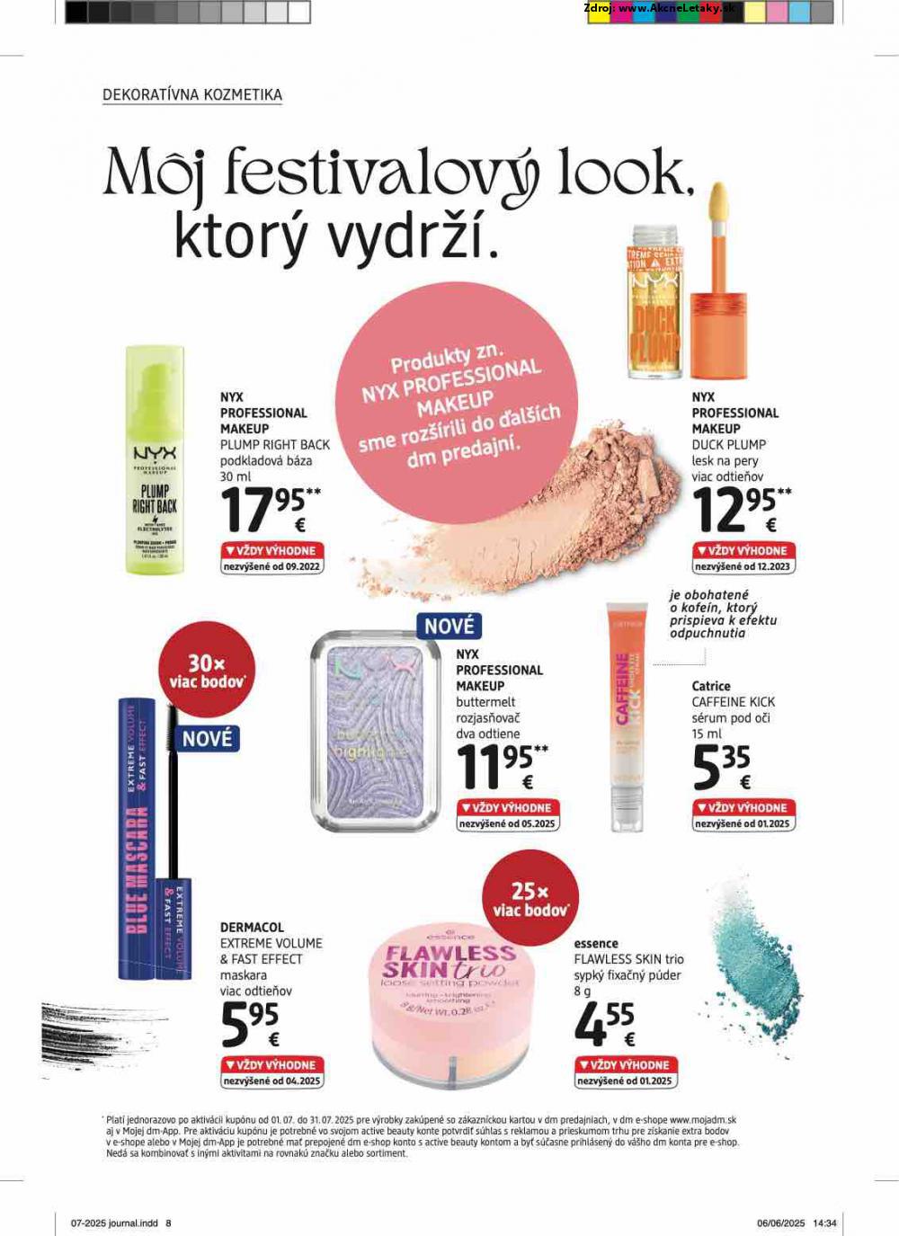 Leták dm drogerie (1. 7. - 31. 7. 2025) - strana 8 z 32