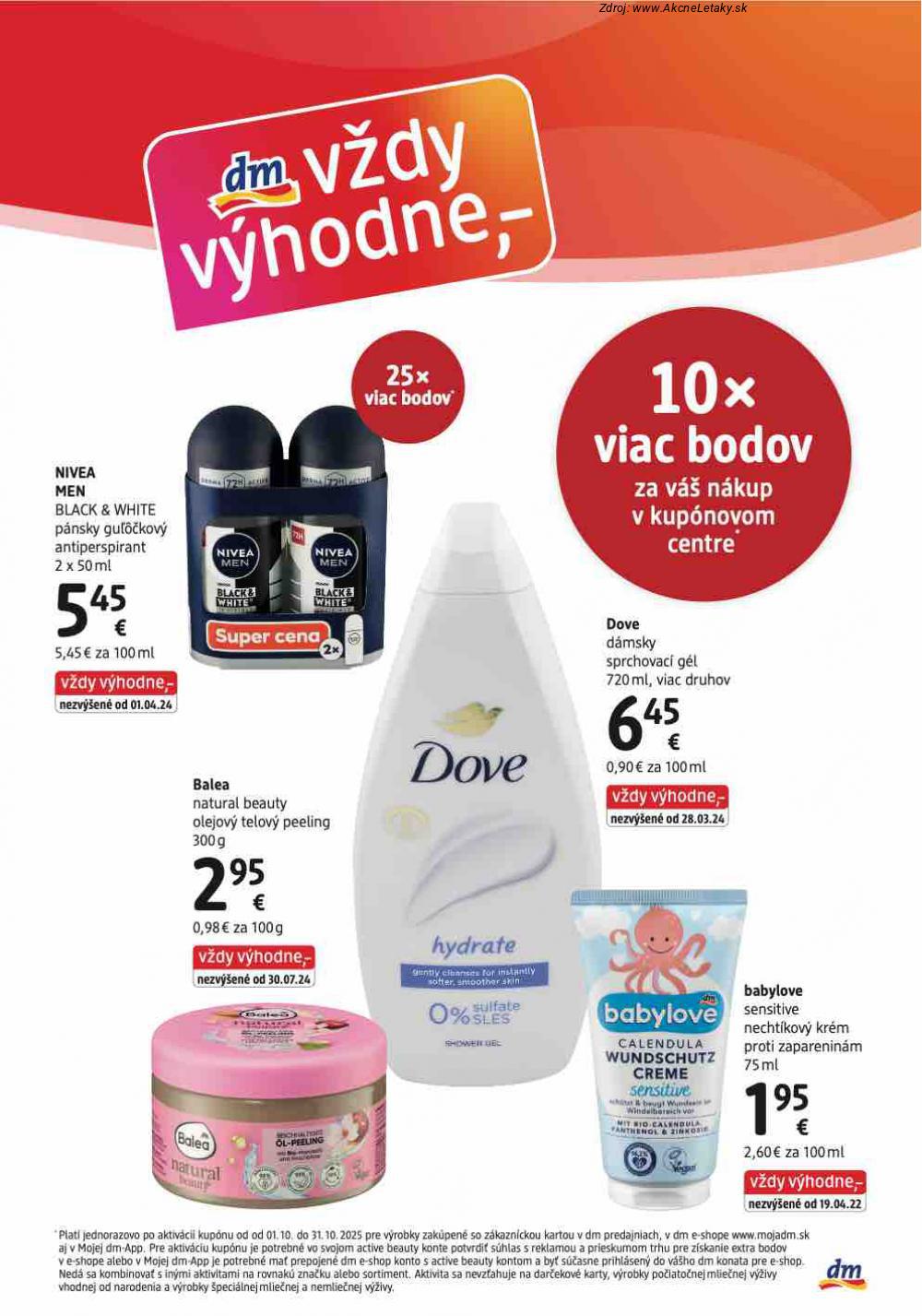 Leták dm drogerie (1. 10. - 31. 10. 2025) - strana 3 z 32