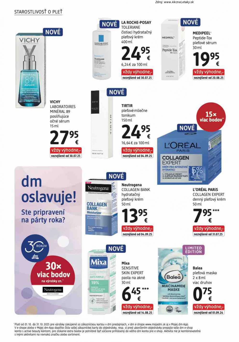 Leták dm drogerie (1. 10. - 31. 10. 2025) - strana 6 z 32