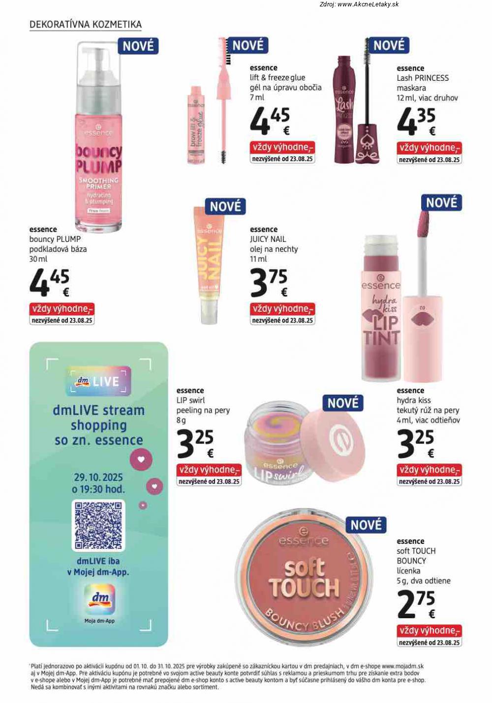 Leták dm drogerie (1. 10. - 31. 10. 2025) - strana 8 z 32