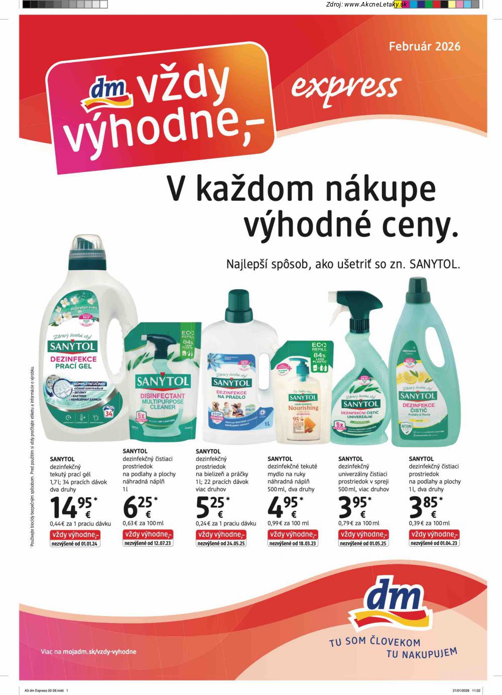 Leták dm drogerie (18. 2. - 28. 2. 2026) - strana 1 z 4