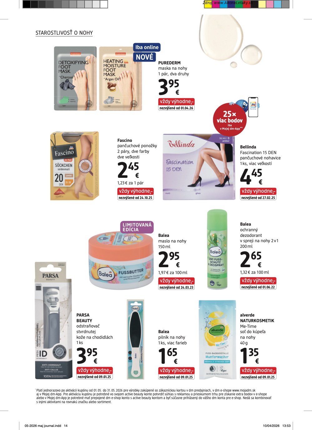 Leták dm drogerie (1. 5. - 31. 5. 2026) - strana 14 z 32