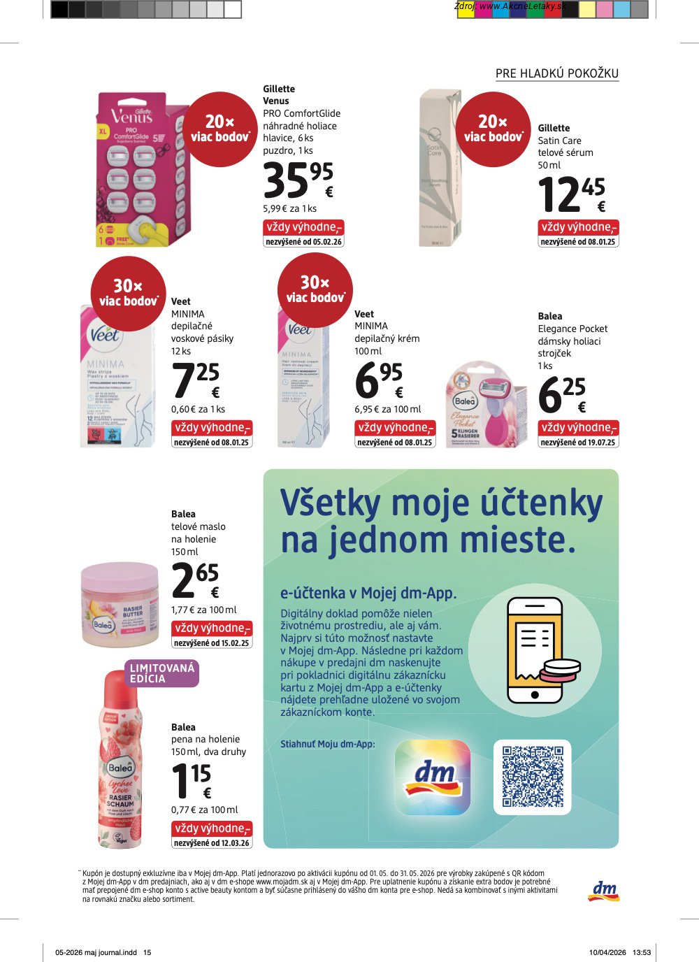 Leták dm drogerie (1. 5. - 31. 5. 2026) - strana 15 z 32
