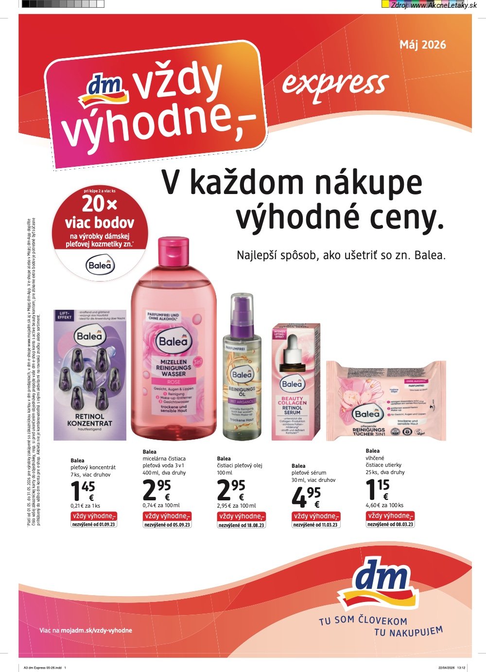 Leták dm drogerie - strana 1