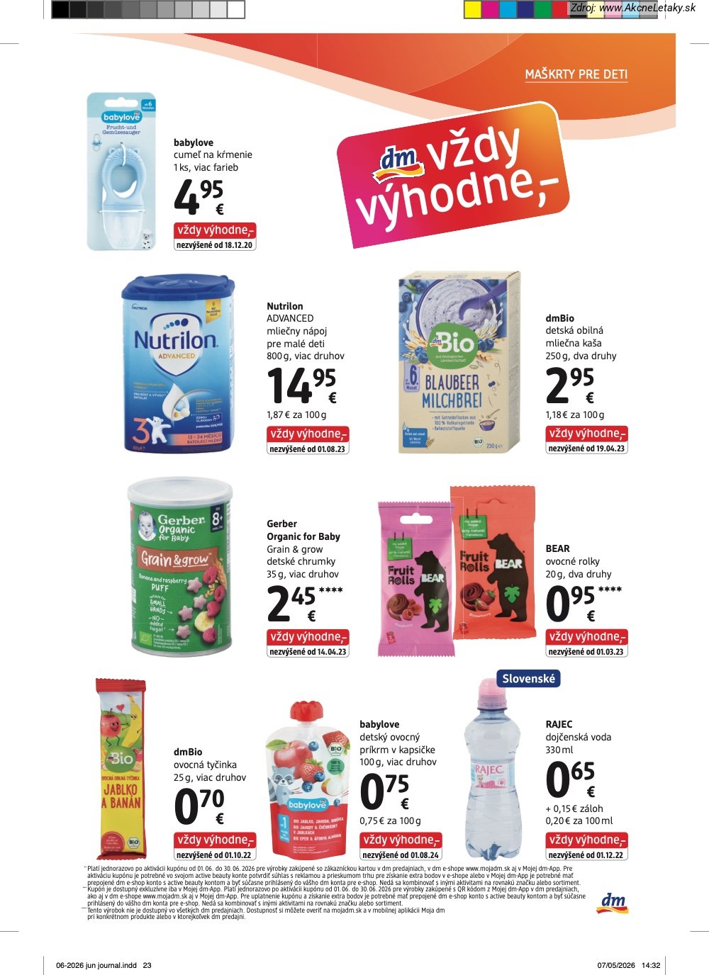 Leták dm drogerie (1. 6. - 30. 6. 2026) - strana 23 z 32