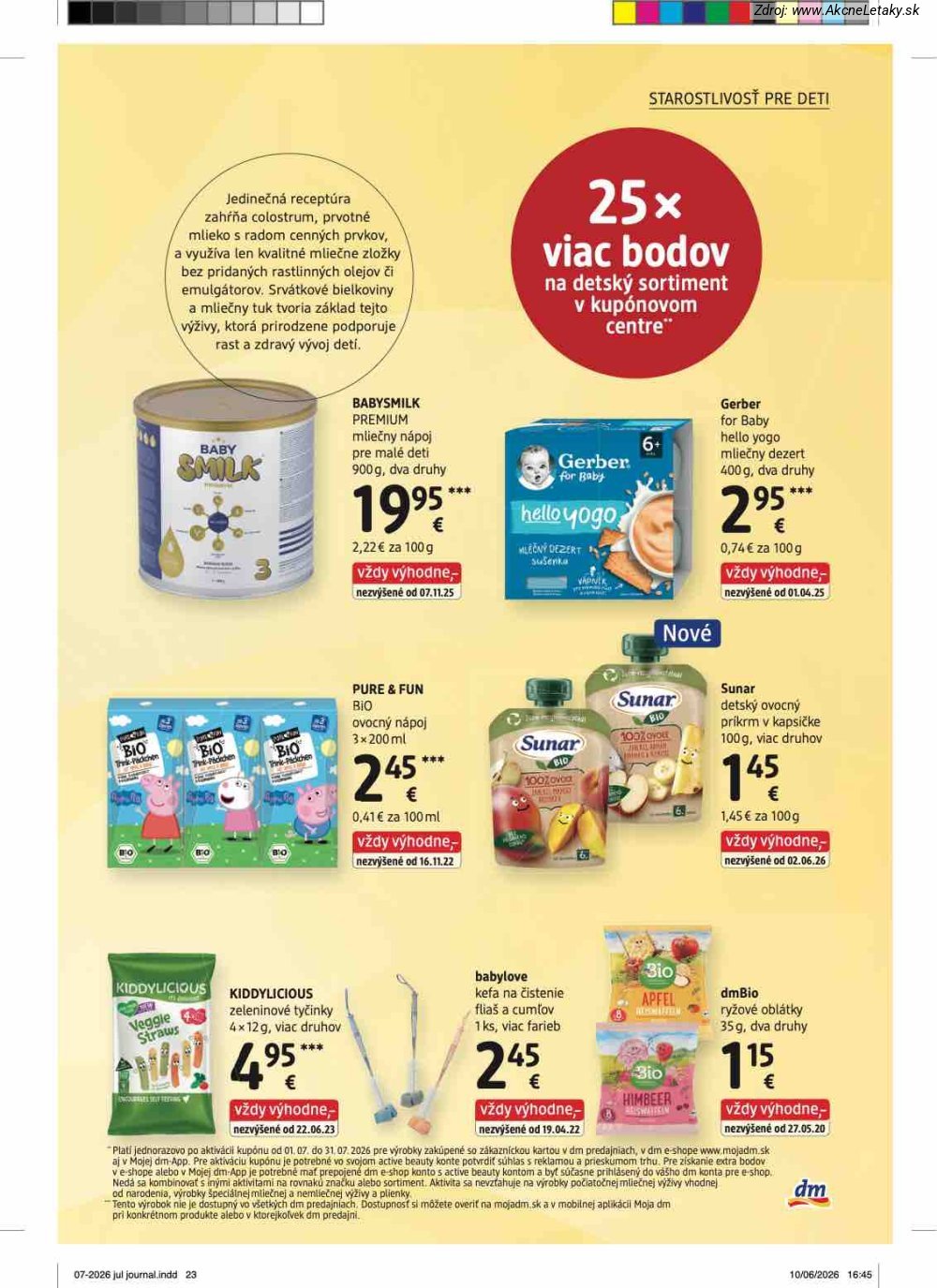 Leták dm drogerie (1. 7. - 31. 7. 2026) - strana 23 z 32