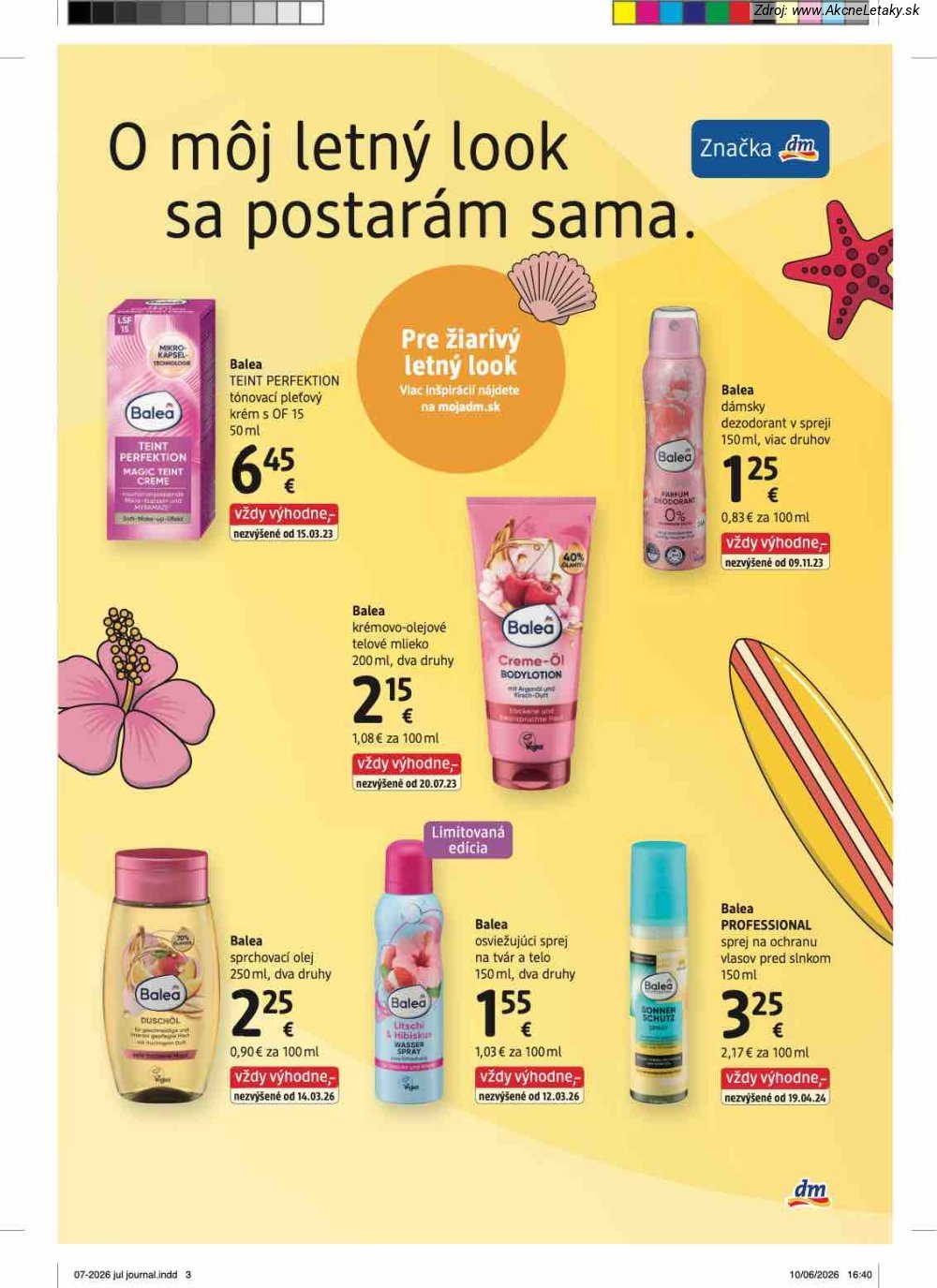 Leták dm drogerie (1. 7. - 31. 7. 2026) - strana 3 z 32