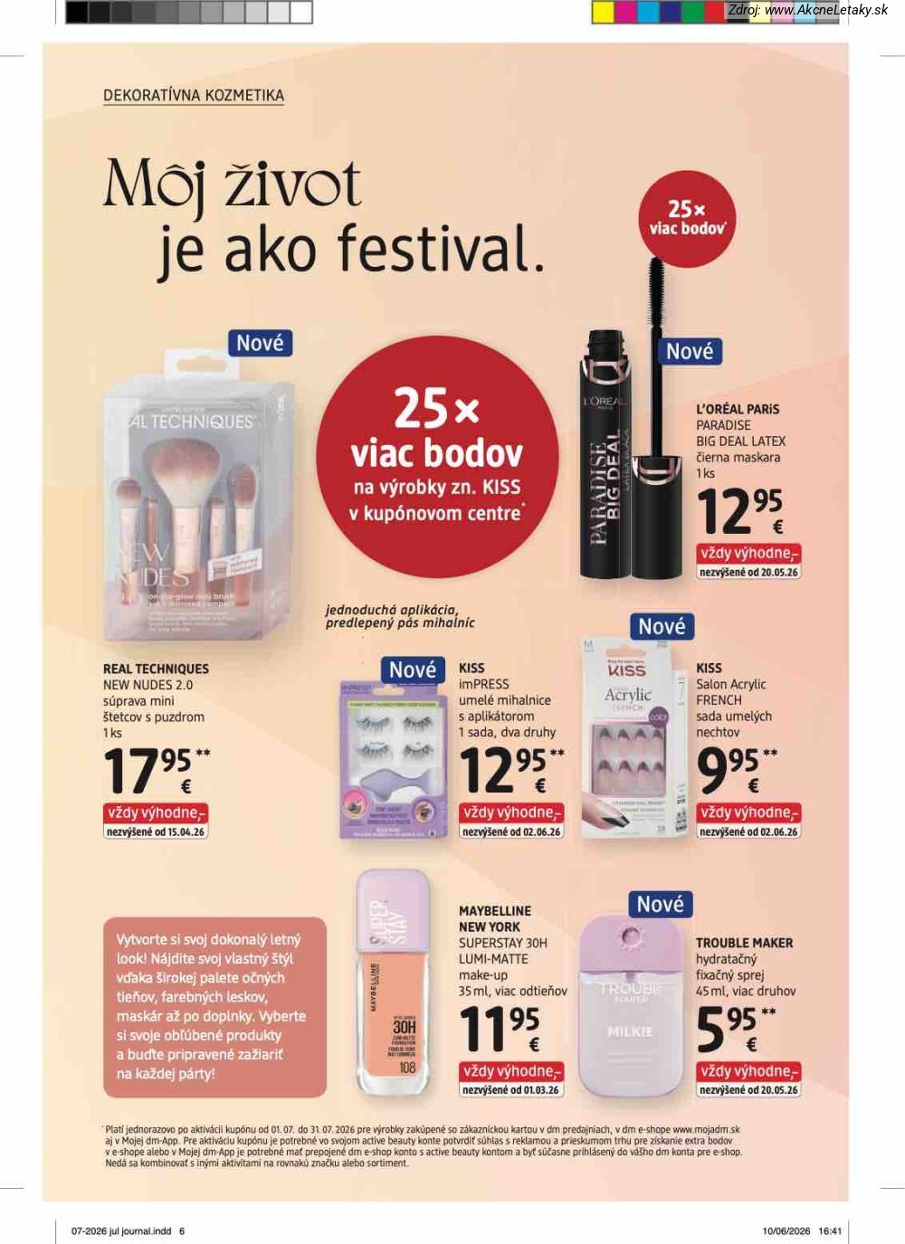 Leták dm drogerie (1. 7. - 31. 7. 2026) - strana 6 z 32