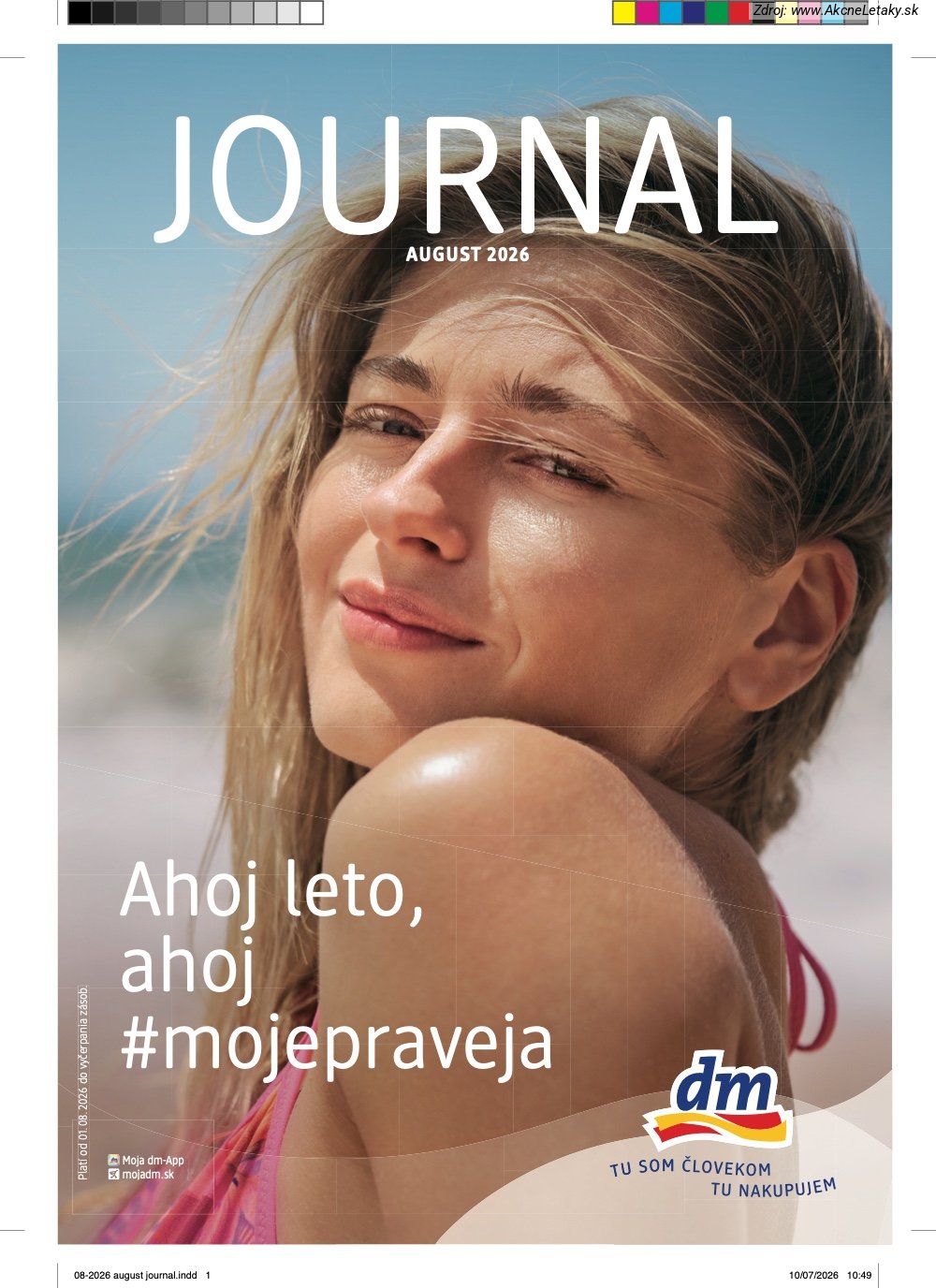 Leták dm drogerie (1. 8. - 31. 8. 2026) - strana 1 z 32