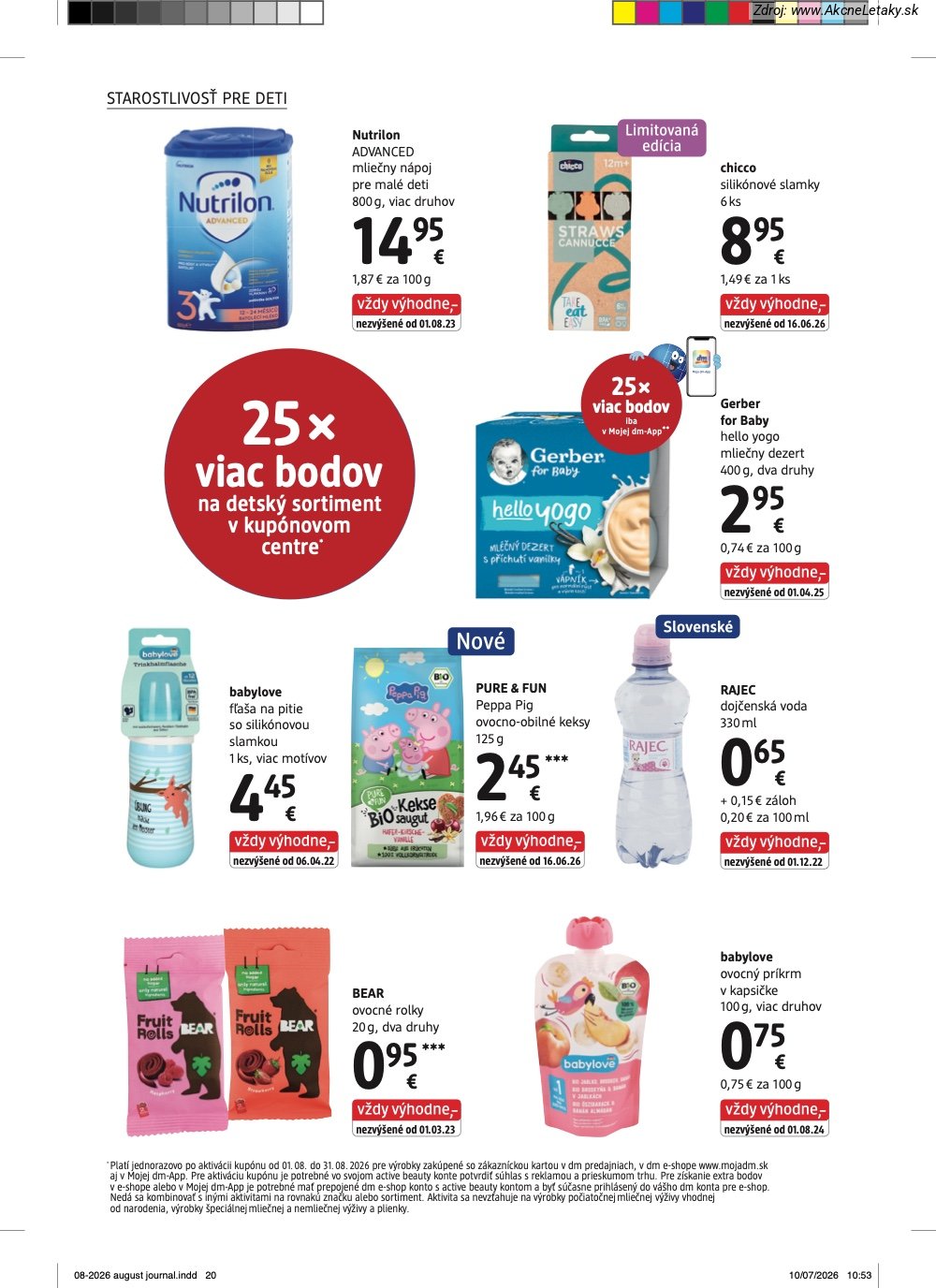 Leták dm drogerie (1. 8. - 31. 8. 2026) - strana 20 z 32