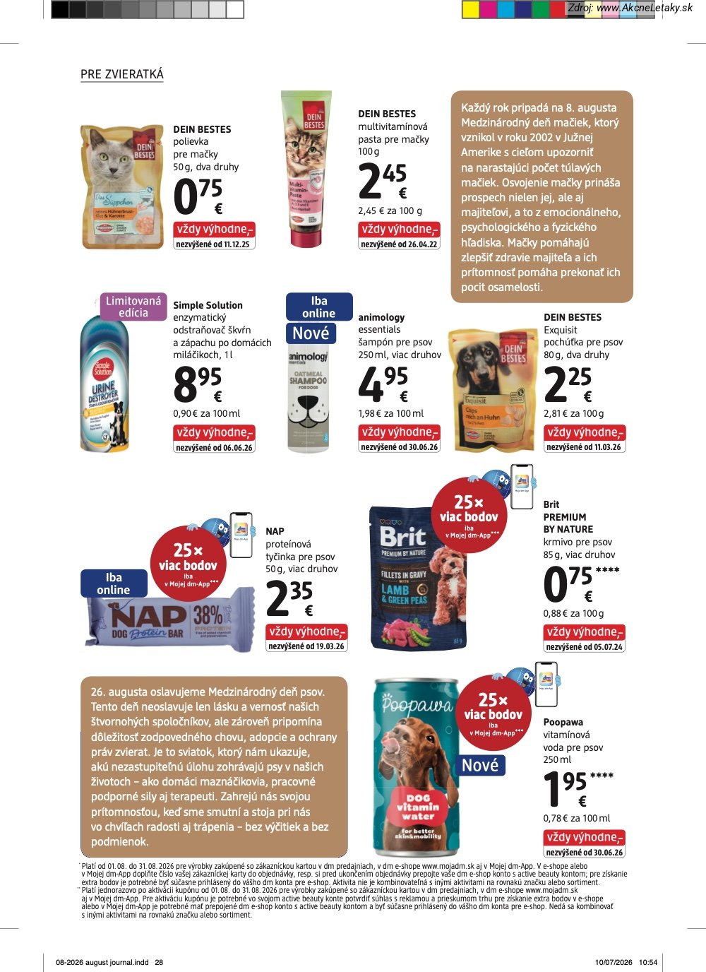 Leták dm drogerie (1. 8. - 31. 8. 2026) - strana 28 z 32