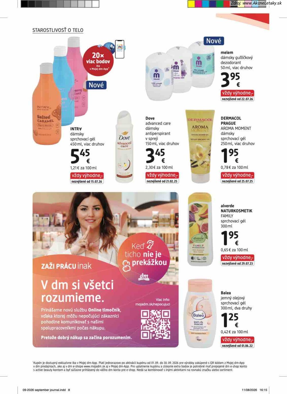 Leták dm drogerie (1. 9. - 30. 9. 2026) - strana 8 z 32