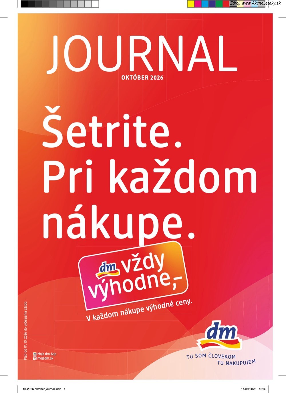 Leták dm drogerie - strana 1