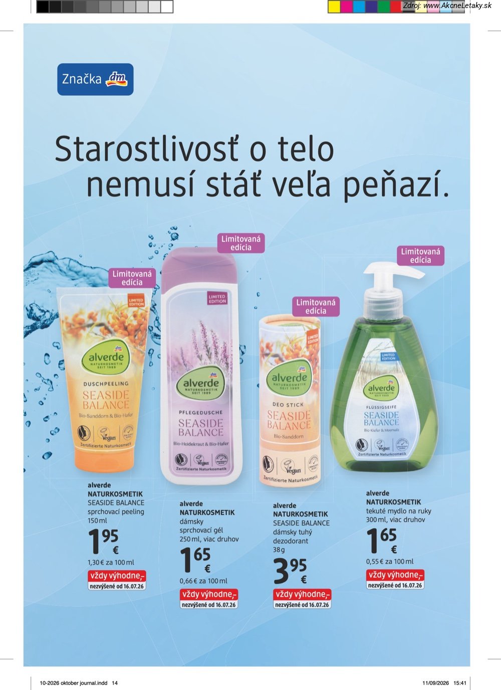 Leták dm drogerie (1. 10. - 31. 10. 2026) - strana 14 z 32