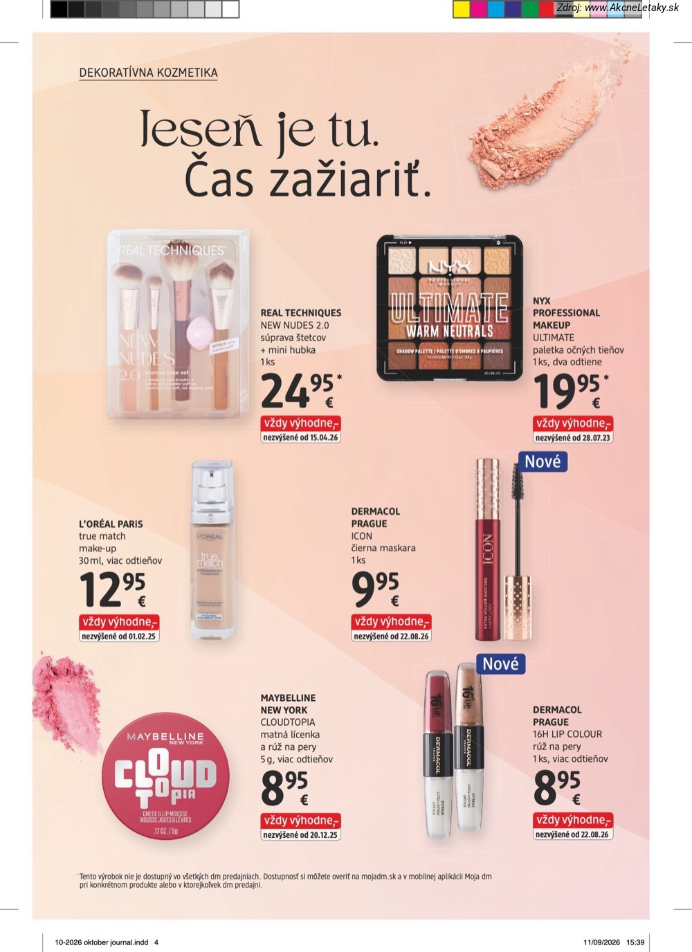 Leták dm drogerie (1. 10. - 31. 10. 2026) - strana 4 z 32