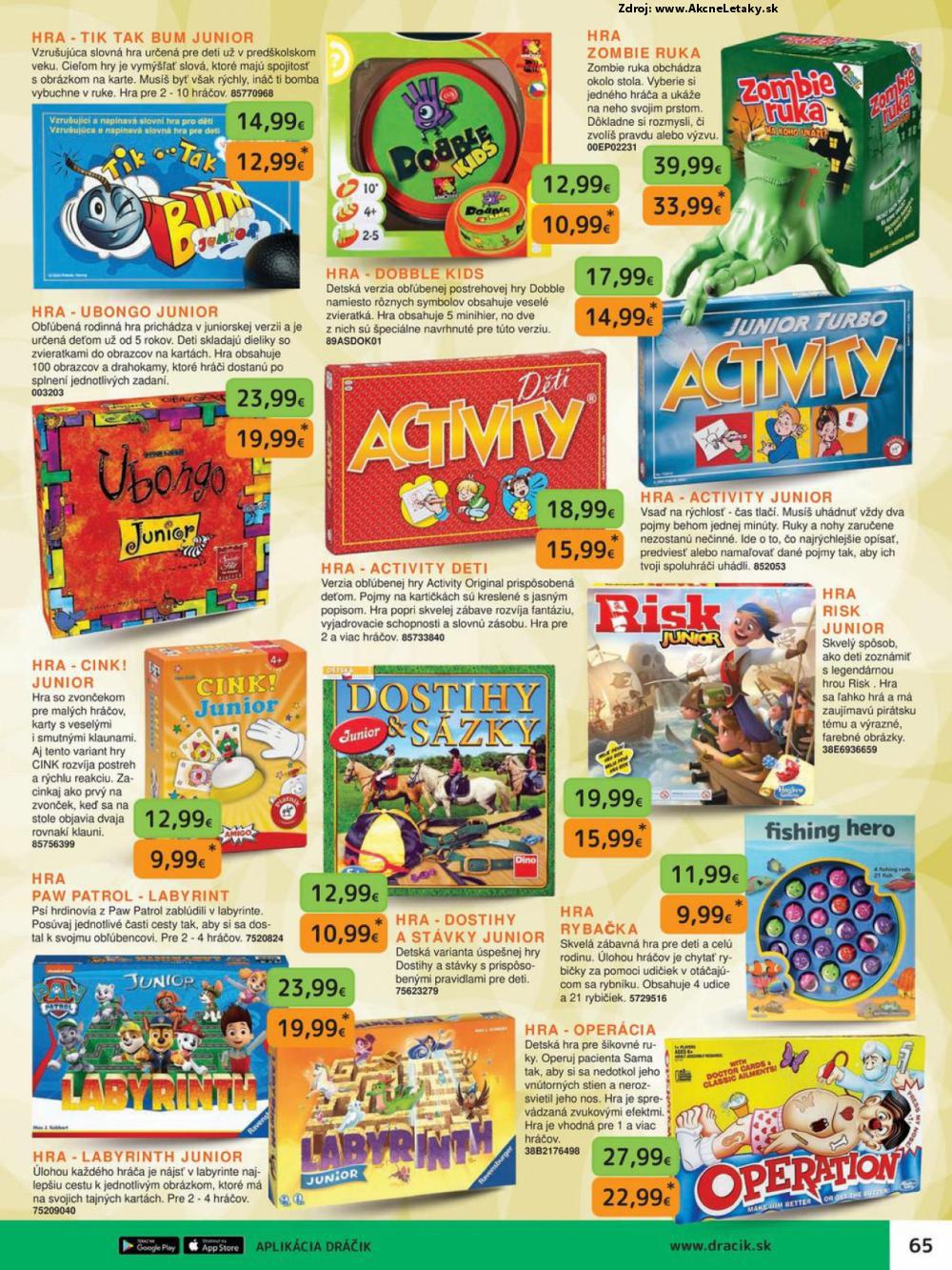 Leták Dráčik (10. 10. - 31. 12. 2022) - strana 65 z 124