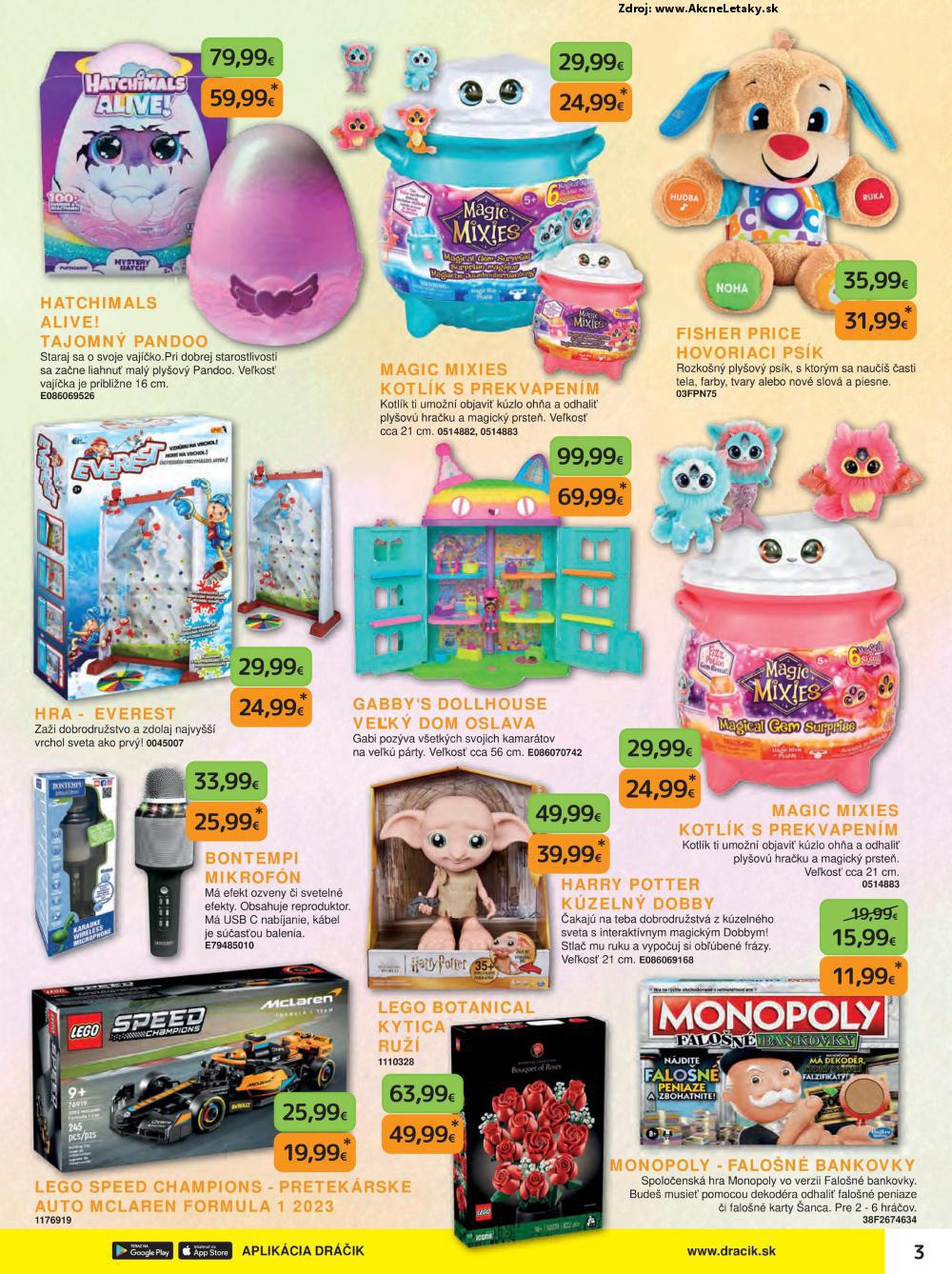 Leták Dráčik (10. 10. - 31. 12. 2024) - strana 3 z 124